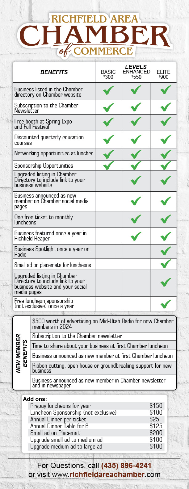 2024 Chamber Member Benefits Package